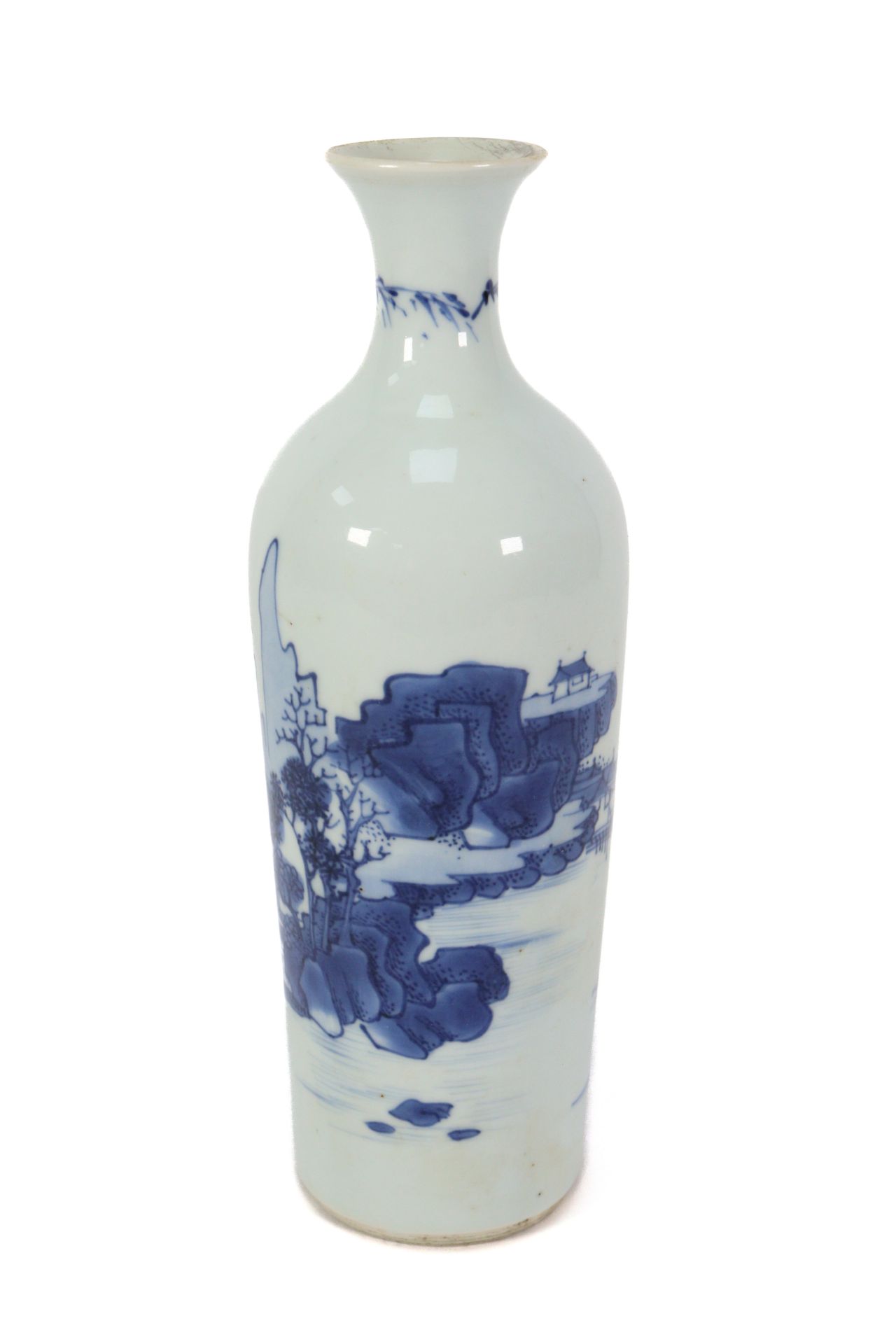 Chinese Blue and White Bottle Vase - Image 7 of 7