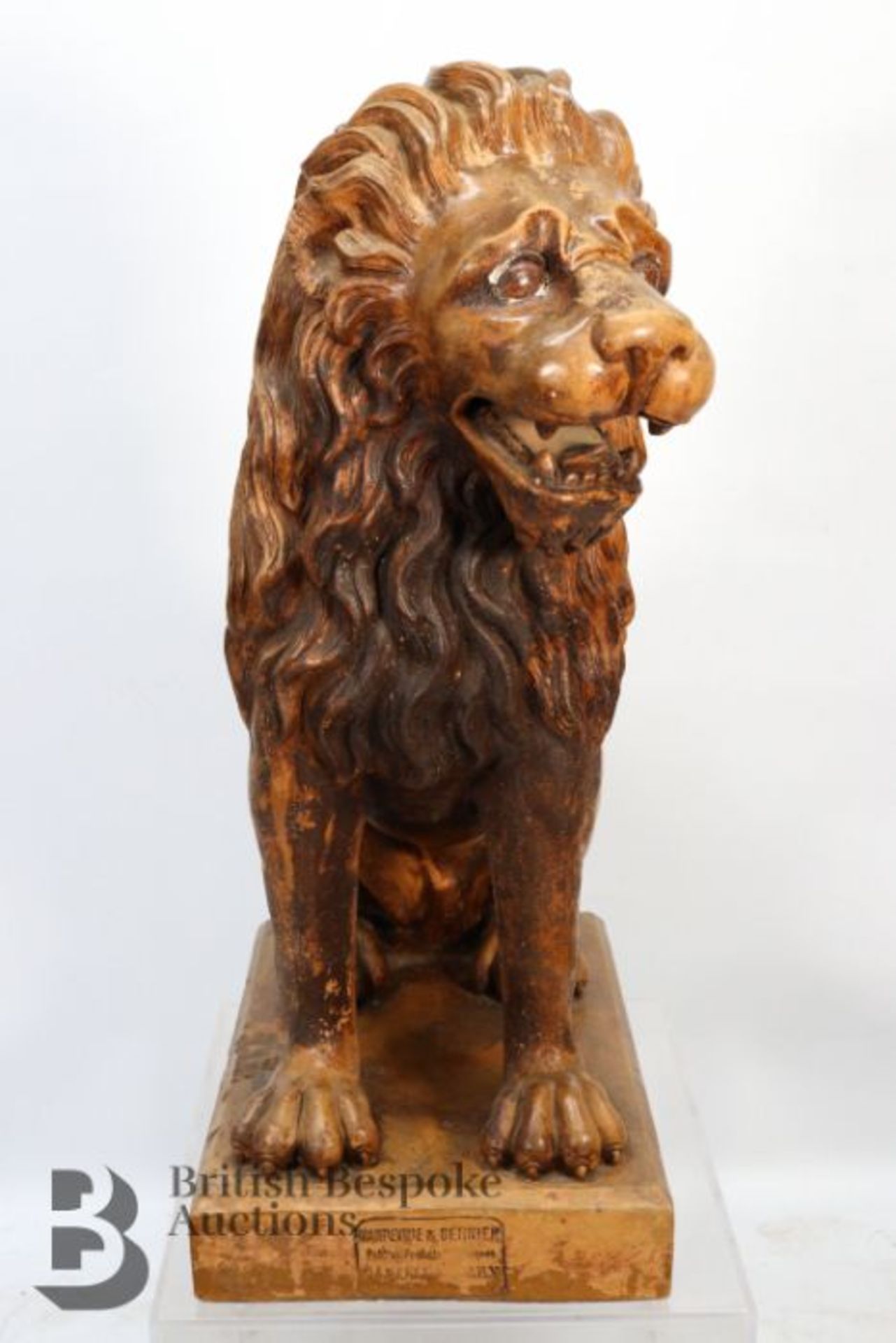 Mandeville & Bernier Terracotta Lion - Image 7 of 7