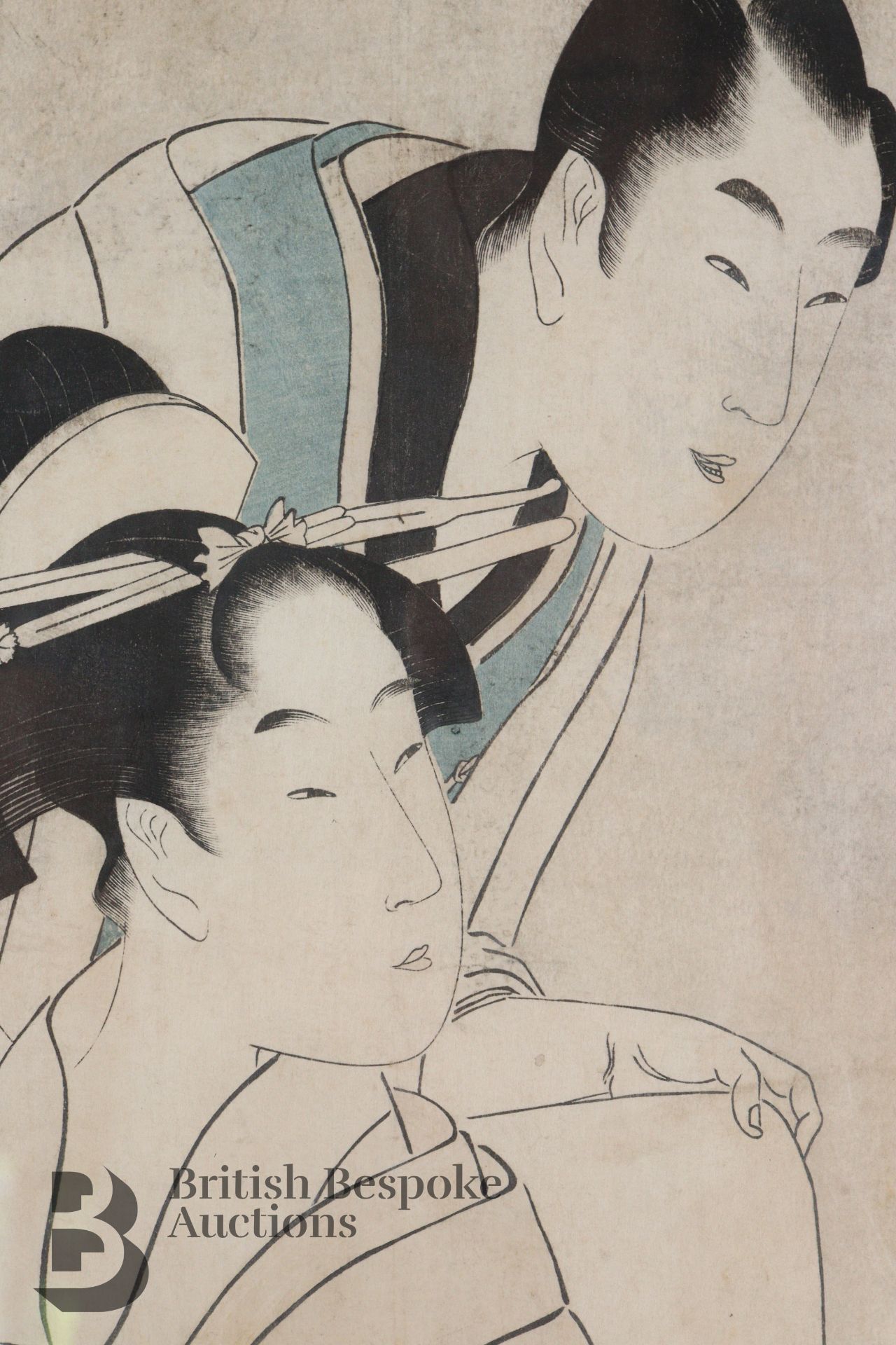 Kitagawa Utamaro (1753?-1806) Woodcut Print - Bild 5 aus 6