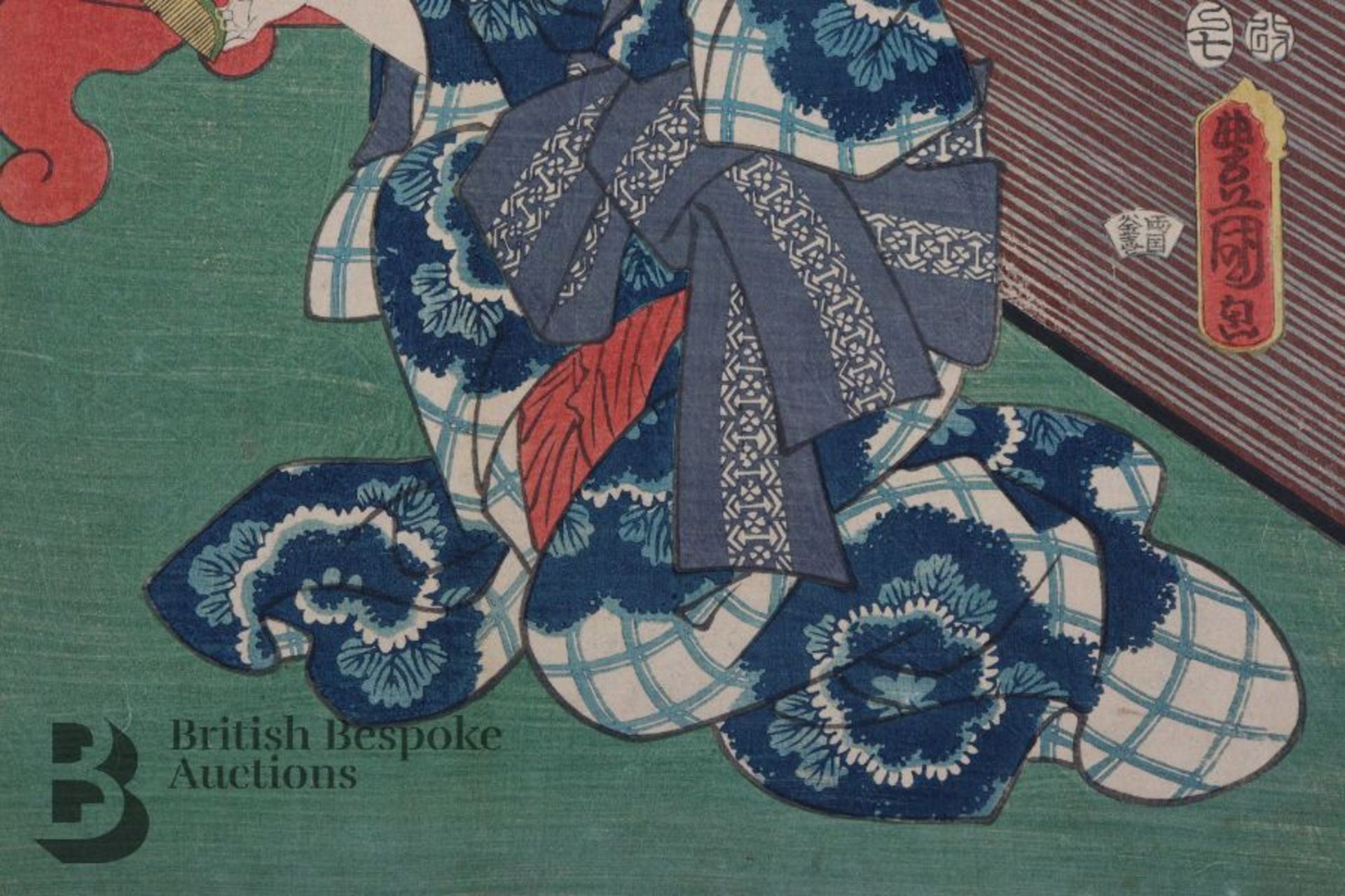 Utagawa Kunisada Woodblock Print - Image 5 of 6