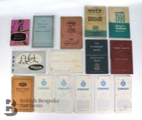 Vintage Car Manuals and RAC Itinerary Booklets