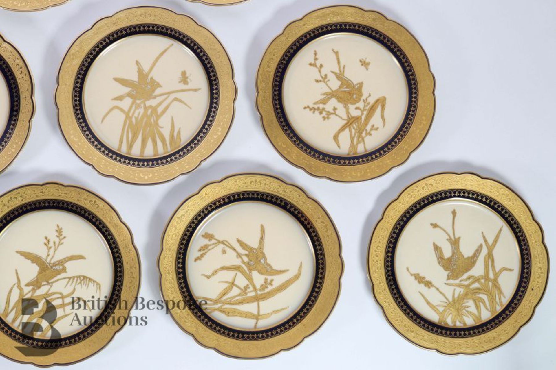 Twelve Gilded Cabinet Plates - Image 3 of 8