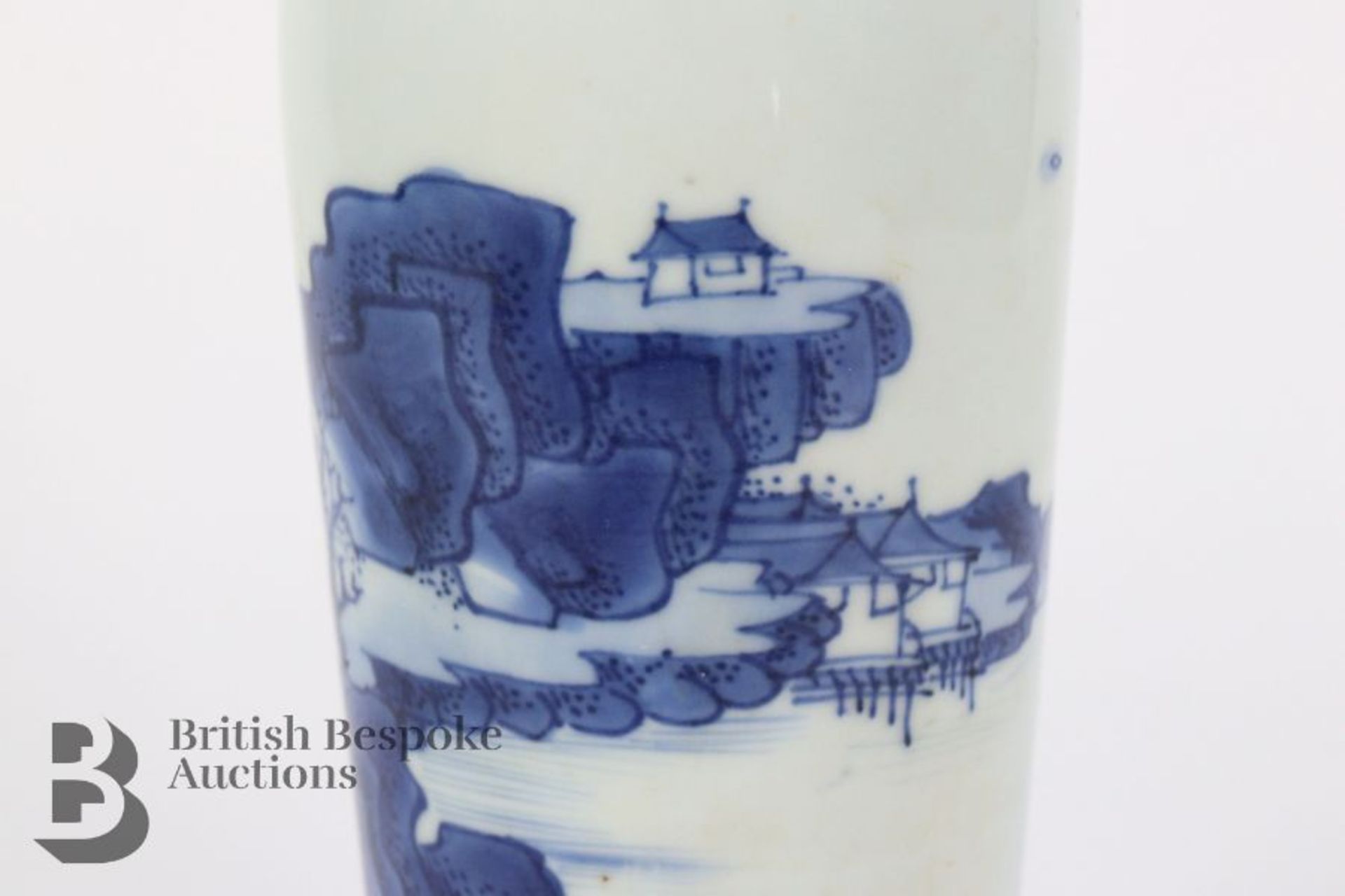 Chinese Blue and White Bottle Vase - Image 5 of 7