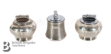Three Silver Table Lighters
