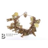 9ct Rose Gold Charm Bracelet