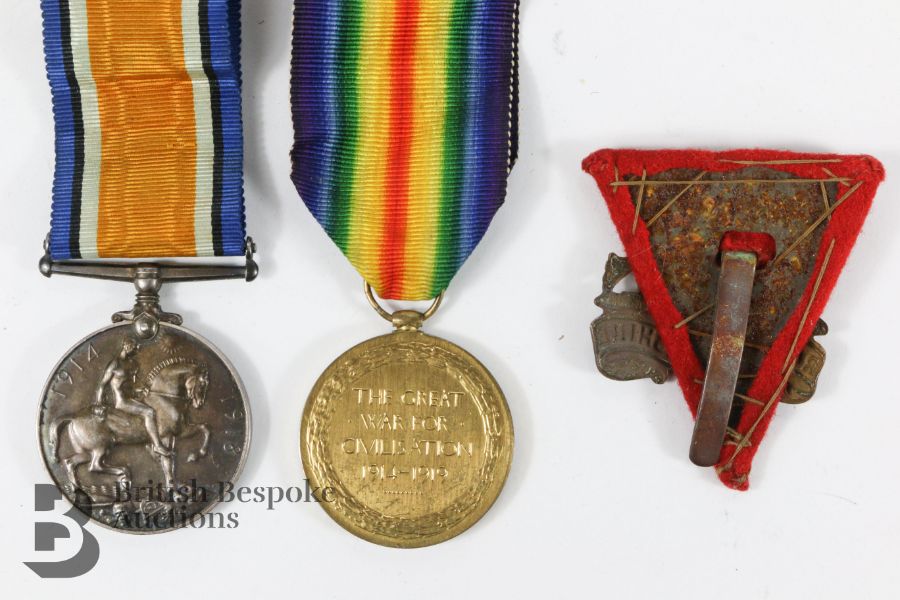World War One British War and Victory Medals - PTE W Cowan - Image 5 of 8