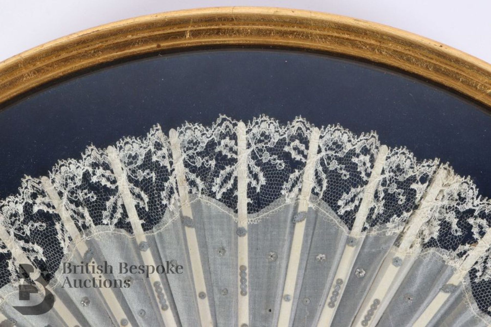 19th Century Organza and Lace Fan - Bild 5 aus 9