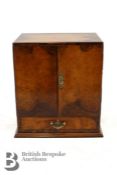 Late 19th Century Burr Walnut Smoker's Cabinet