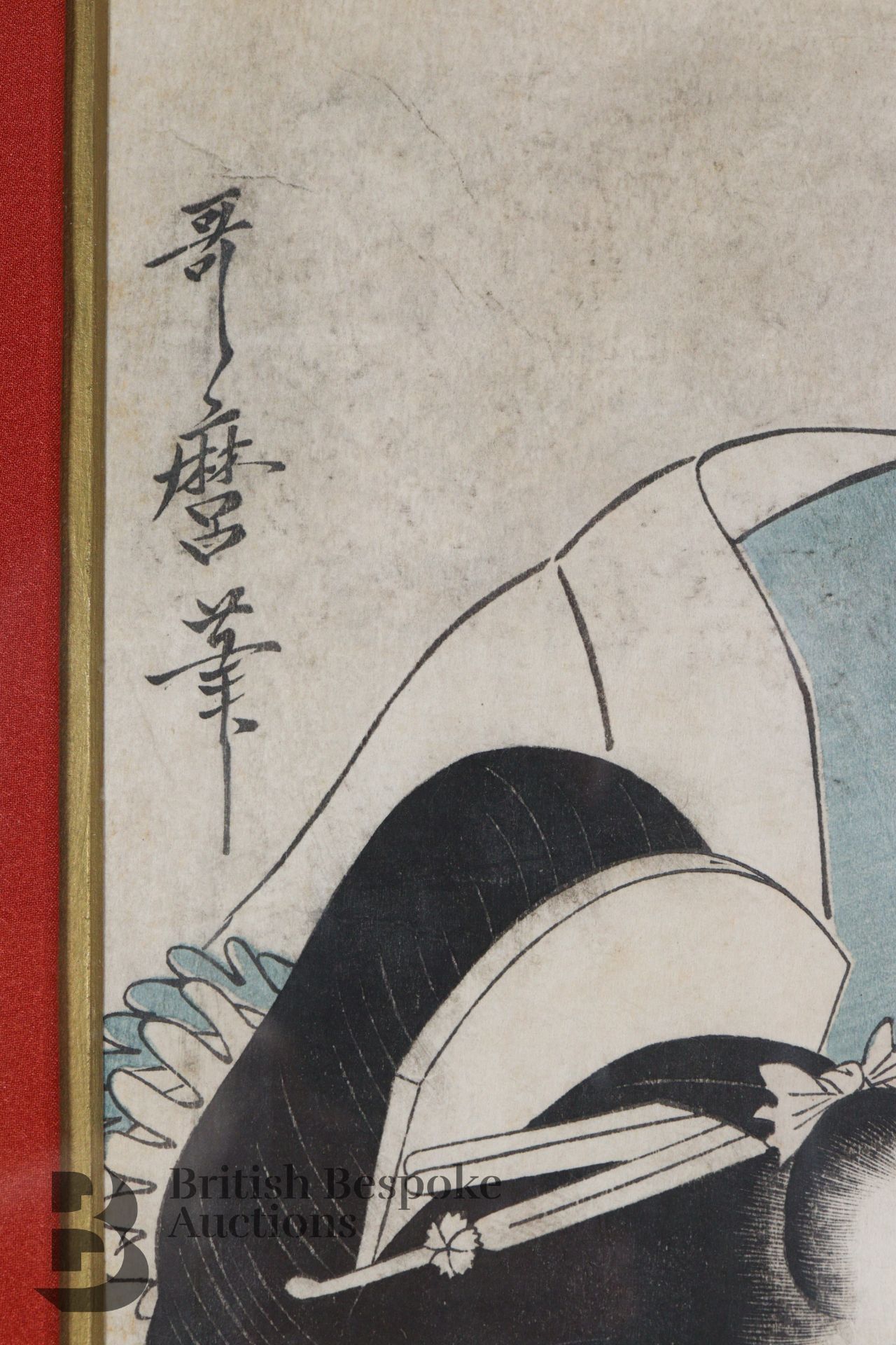 Kitagawa Utamaro (1753?-1806) Woodcut Print - Bild 3 aus 6