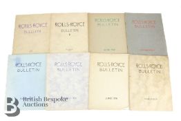 8 Issues of the Rolls Royce Bulletin
