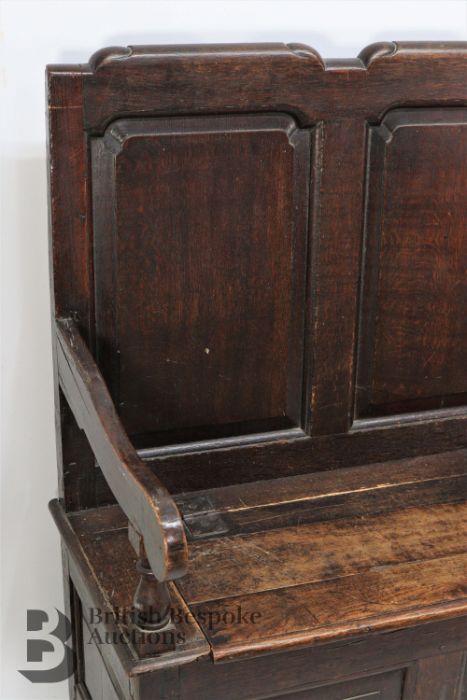 18th Century Double Monk's Bench - Image 2 of 7