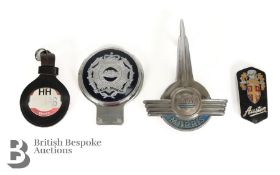 Car Bonnet Badges, Public Service Vehicle Badge and Tank Regiment Badge