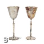 Pair of Tewkesbury Festival Silver Goblets