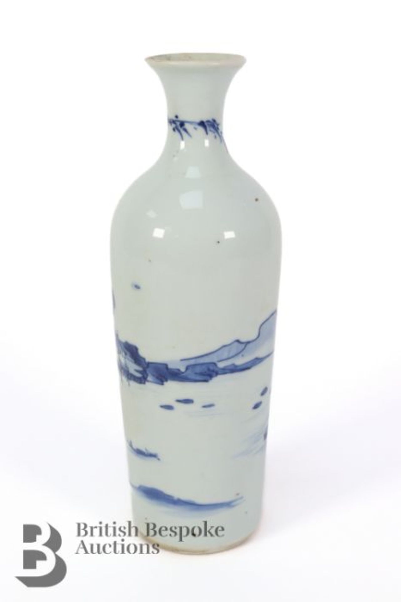 Chinese Blue and White Bottle Vase - Image 3 of 7