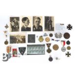 Collection of German WWI and WWII Badges, Medallions