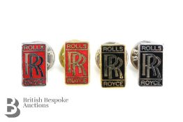 Rolls Royce 75th Anniversary Lapel Badges