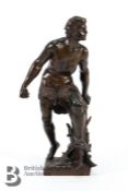 Emile Laporte (1858-1907) Bronze Sculpture