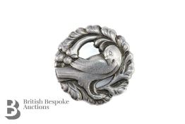 Georg Jensen Silver Dove Brooch