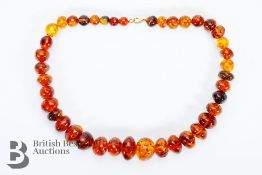 String of Amber Beads