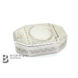 George III Silver Hinged Patch Box