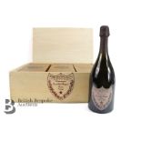 Case of Three Dom Perignon Rose Champagne