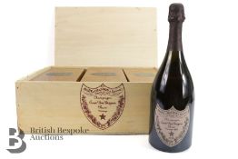 Case of Three Dom Perignon Rose Champagne
