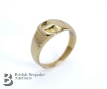 Gentleman's 18ct Gold Buckle Ring