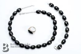Silver and Black Spinel Suite