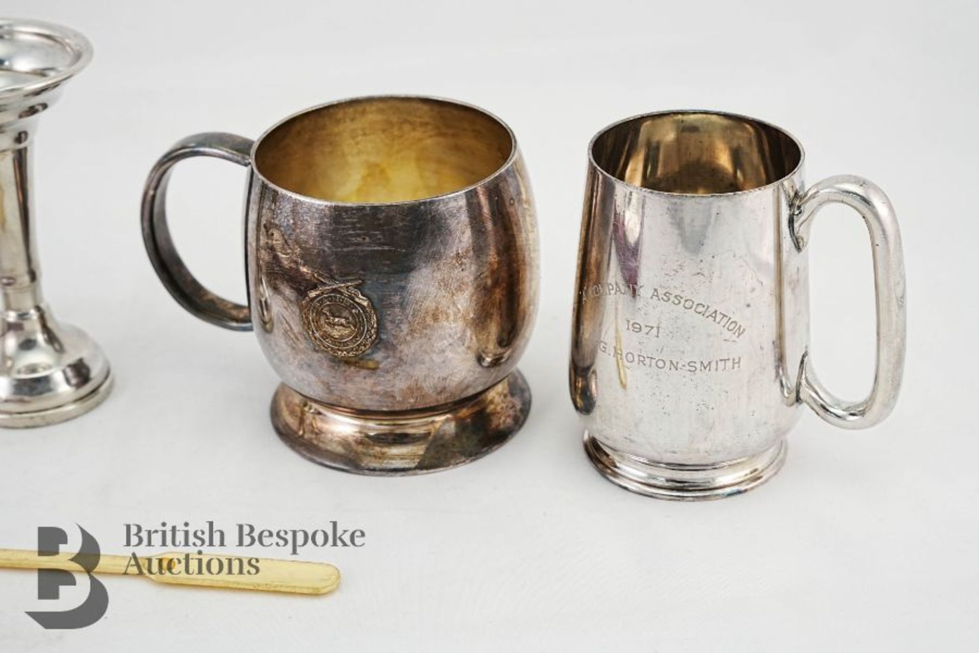 Two Silver Plated Mugs - South African National Rifle Association Interest - Bild 2 aus 4