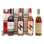 Four Bottles of French Fine Champagne Cognac