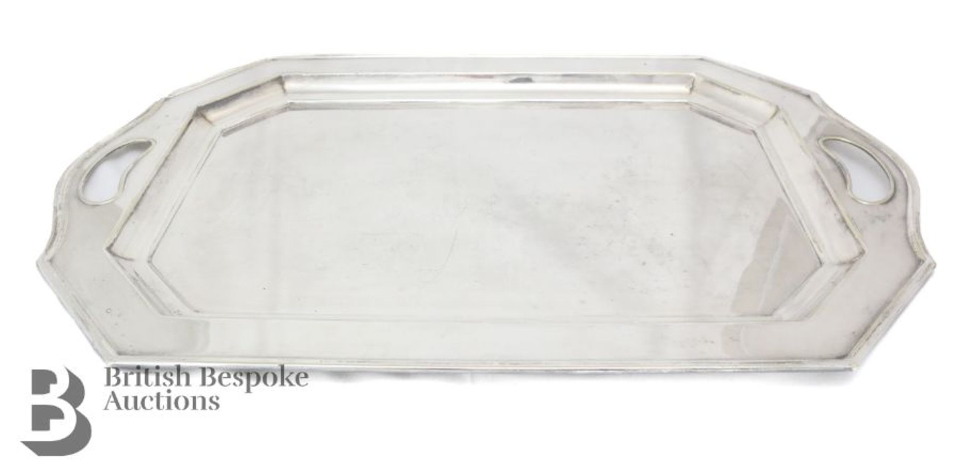 Edwardian Silver Plated Serving Tray