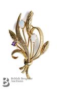 9ct Gold and Opal Harvest Brooch