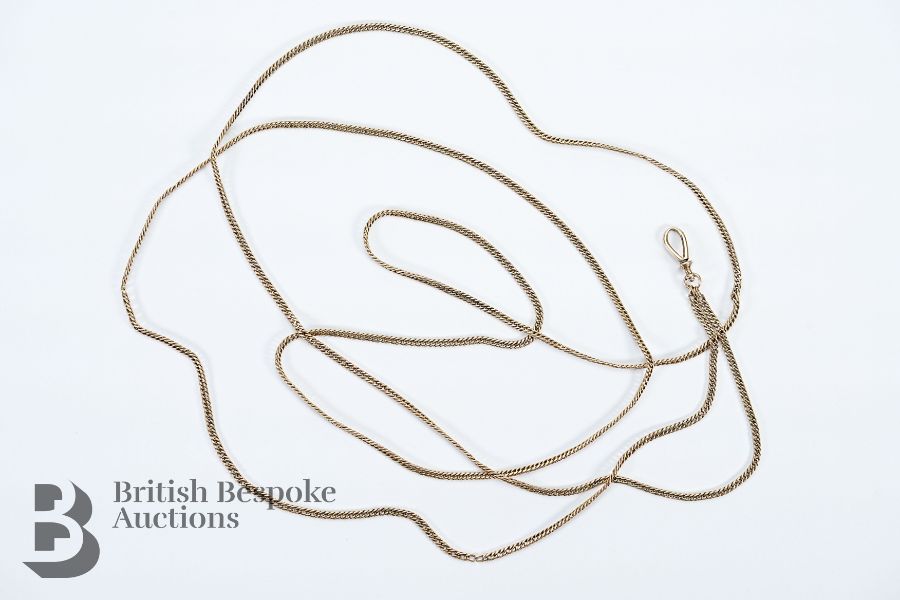 Antique 9ct Gold Muff Chain