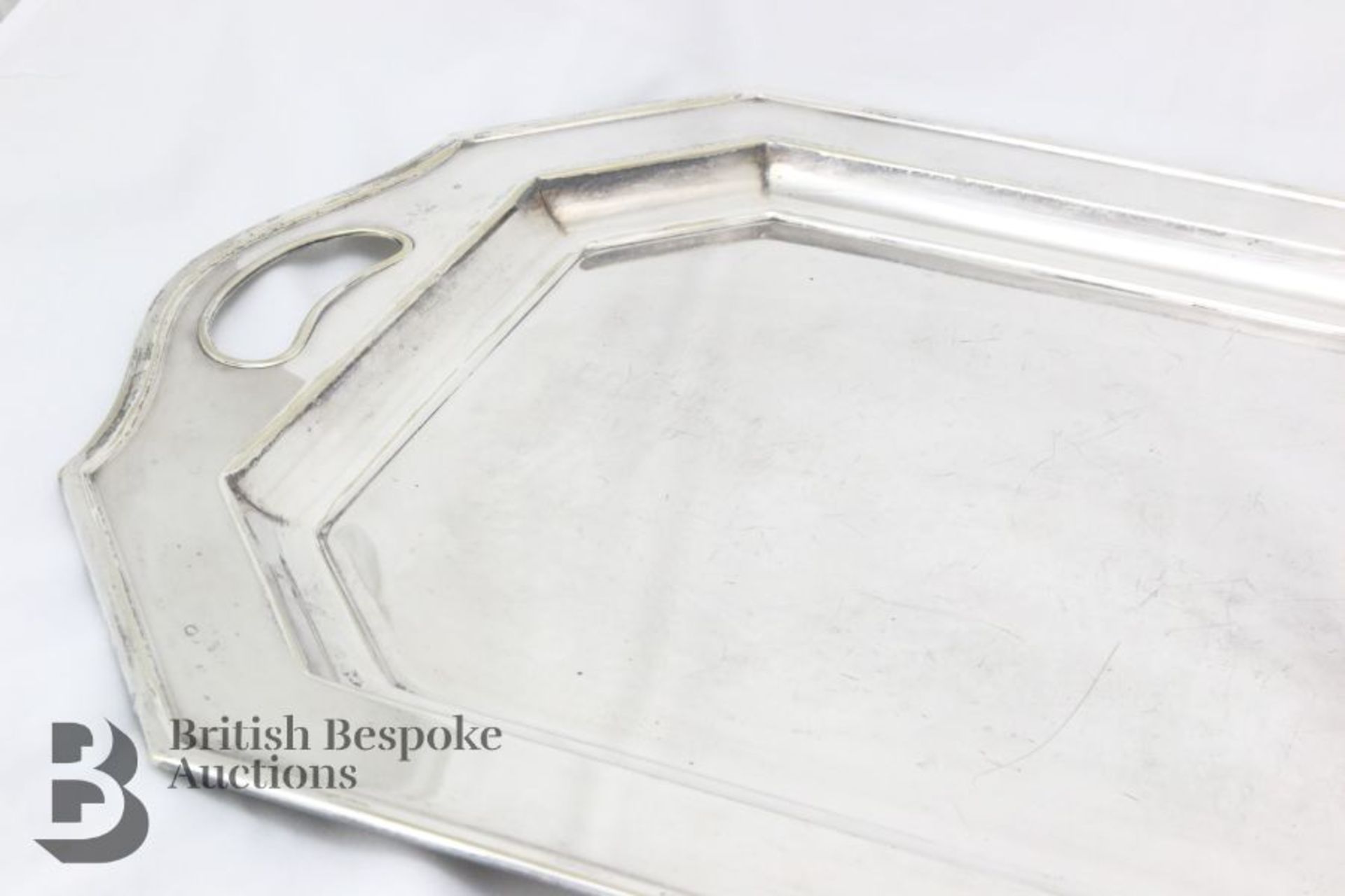 Edwardian Silver Plated Serving Tray - Image 3 of 4