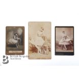 Late 19th Century Cabinet Photographs of Dancers of the Era