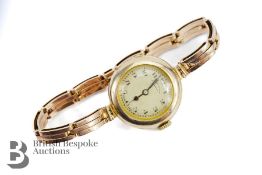 Lady's 9ct Yellow Gold Cocktail Watch