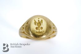 Gentleman's 18ct Gold Seal Ring