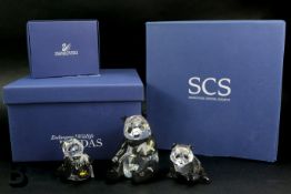 Swarovski Crystal Society SCS Endangered Wildlife Panda Set