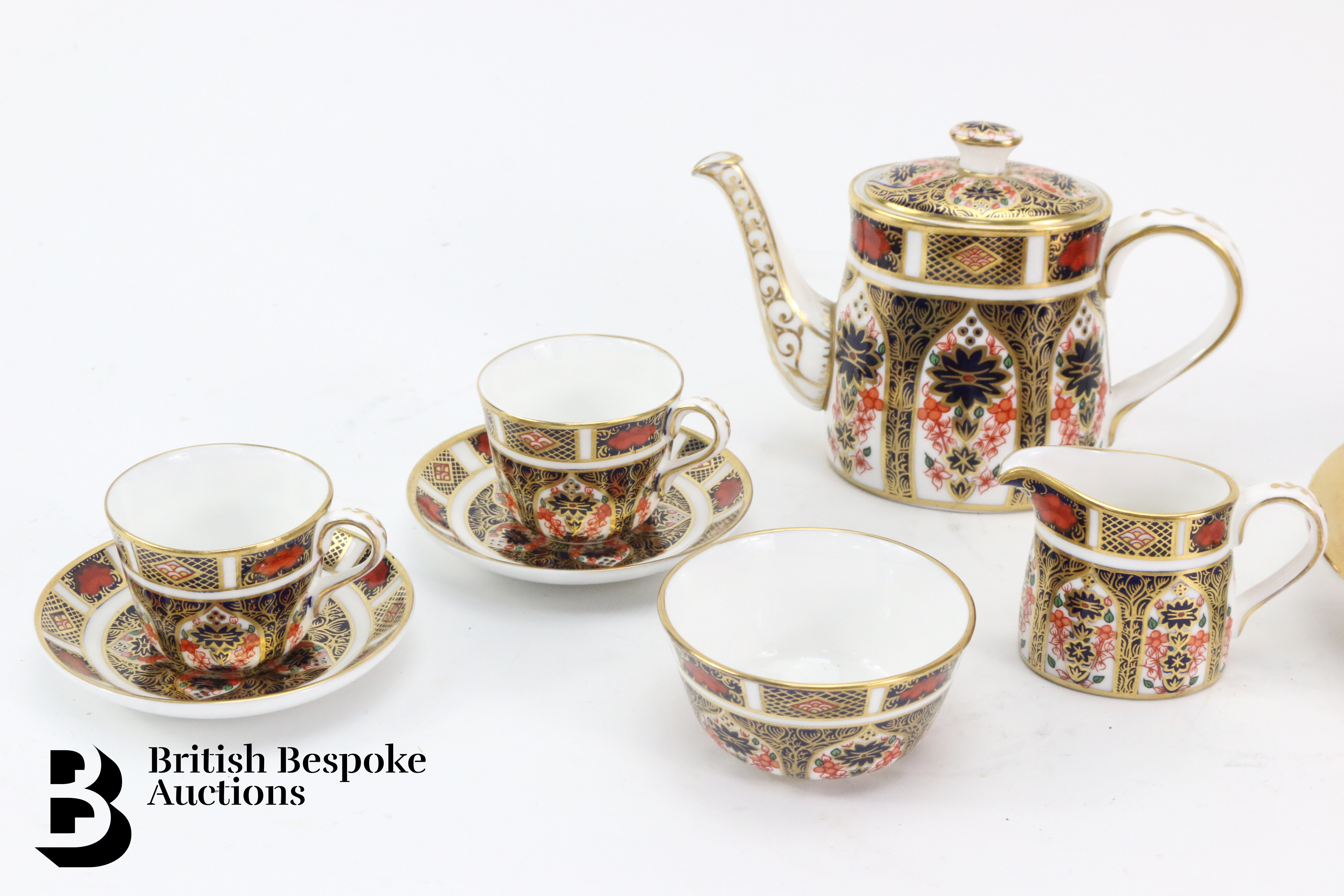 Royal Crown Derby Miniature Tea Set - Image 3 of 8