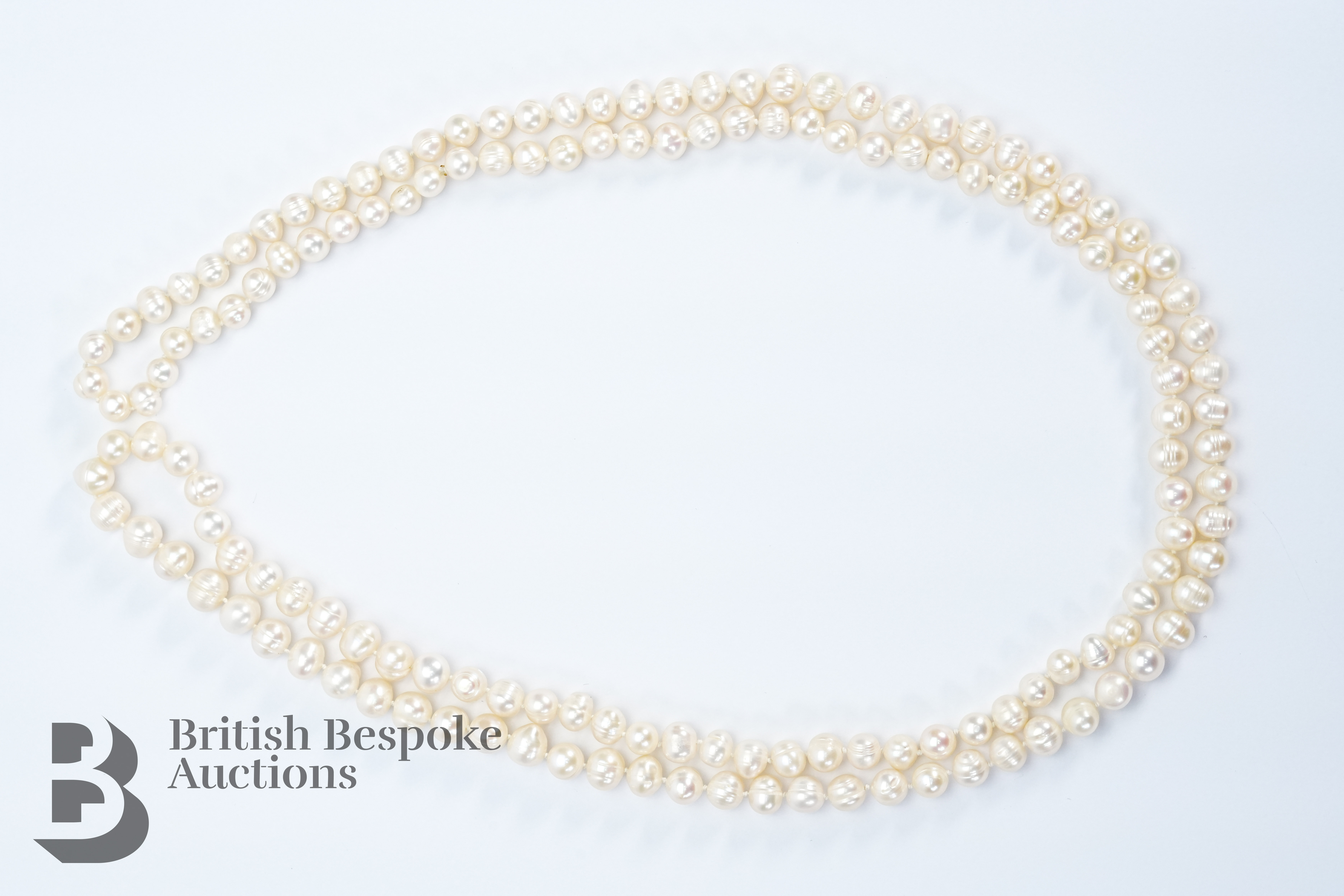 Cultured Pearl Single Strand Necklace - Image 3 of 4