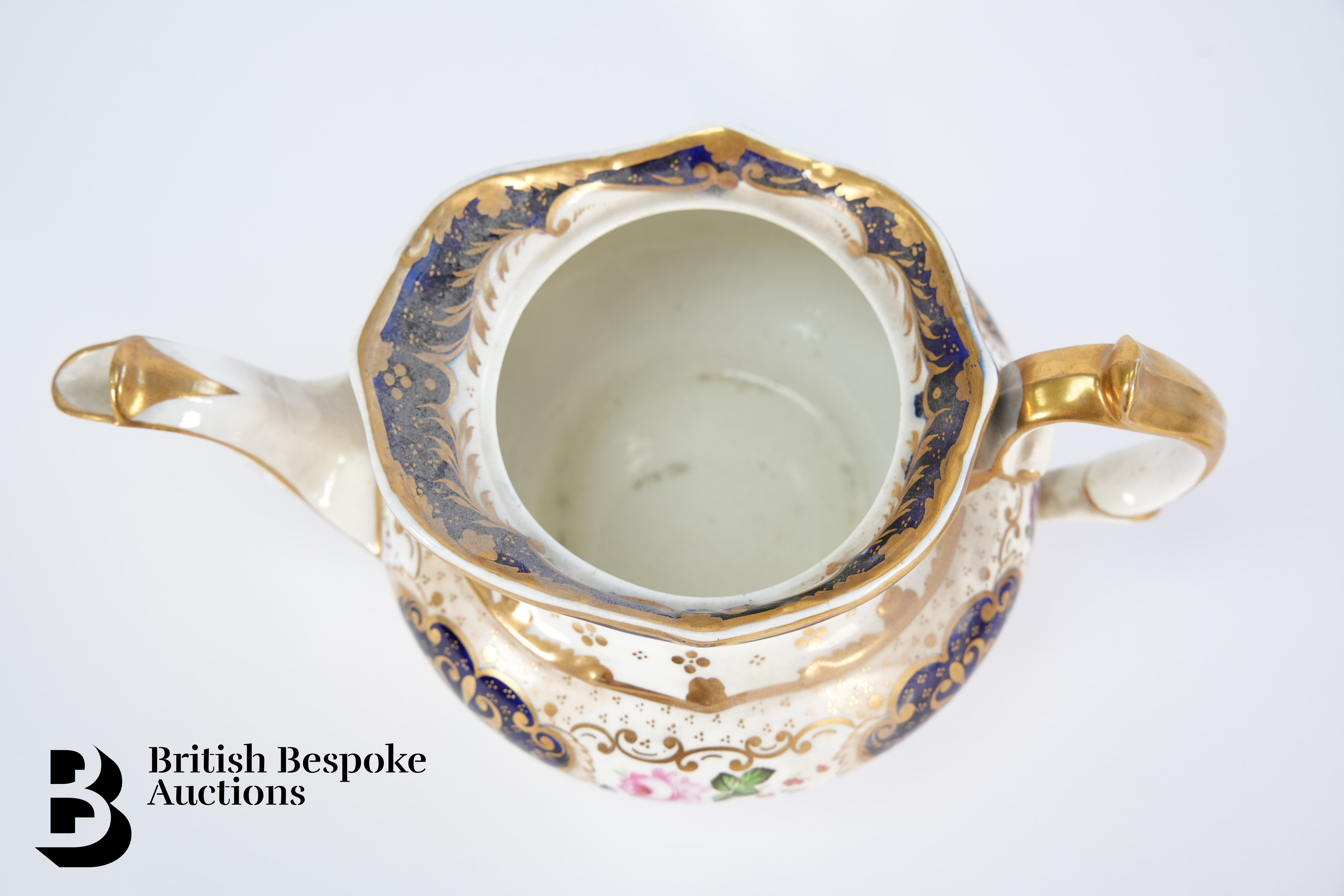 19th Century English Porcelain Tea Pot - Image 2 of 8