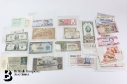 Foreign Bank Notes - Some Uncirculated