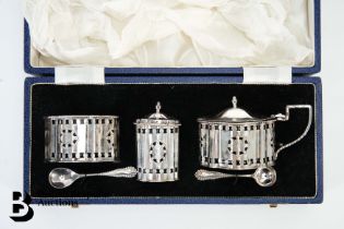 Boxed Silver Cruet