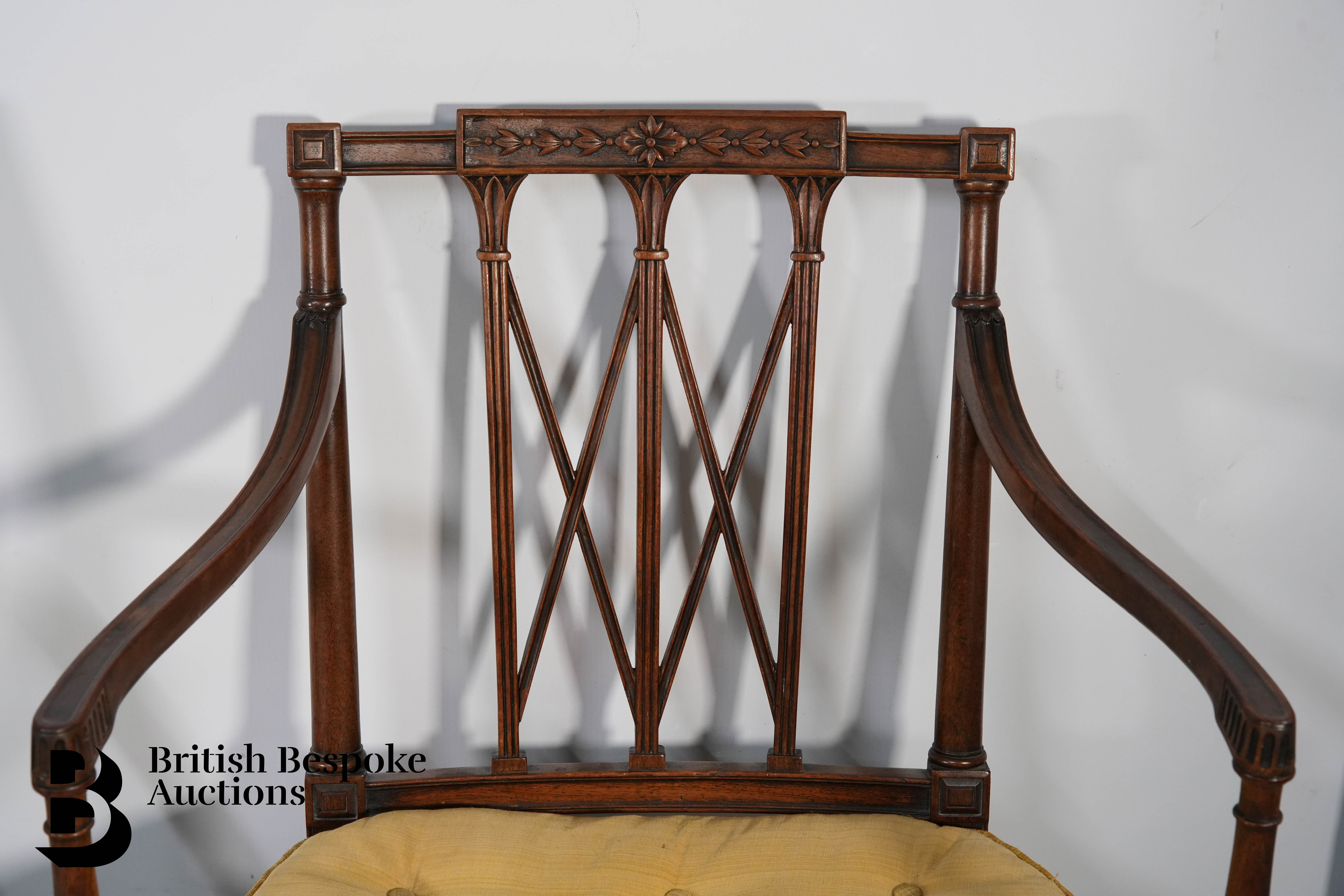 Victorian Mahogany Balloon Back Chair - Image 7 of 8