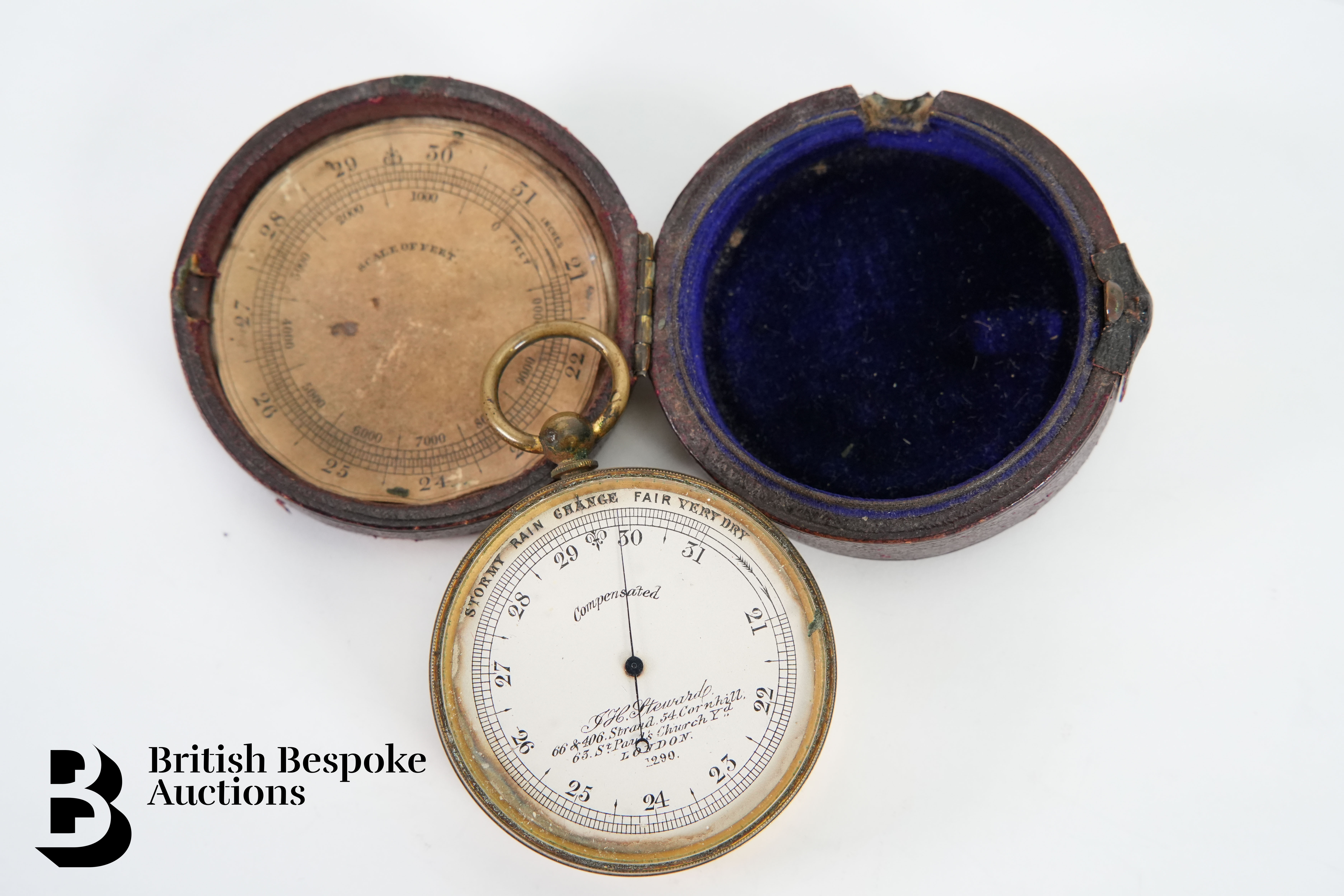 J.H Steward Pocket Barometer - Image 4 of 4