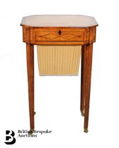 Regency Satinwood Inlaid Sewing Table