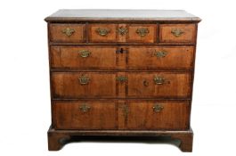 George I Oak and Walnut Chest of Drawers