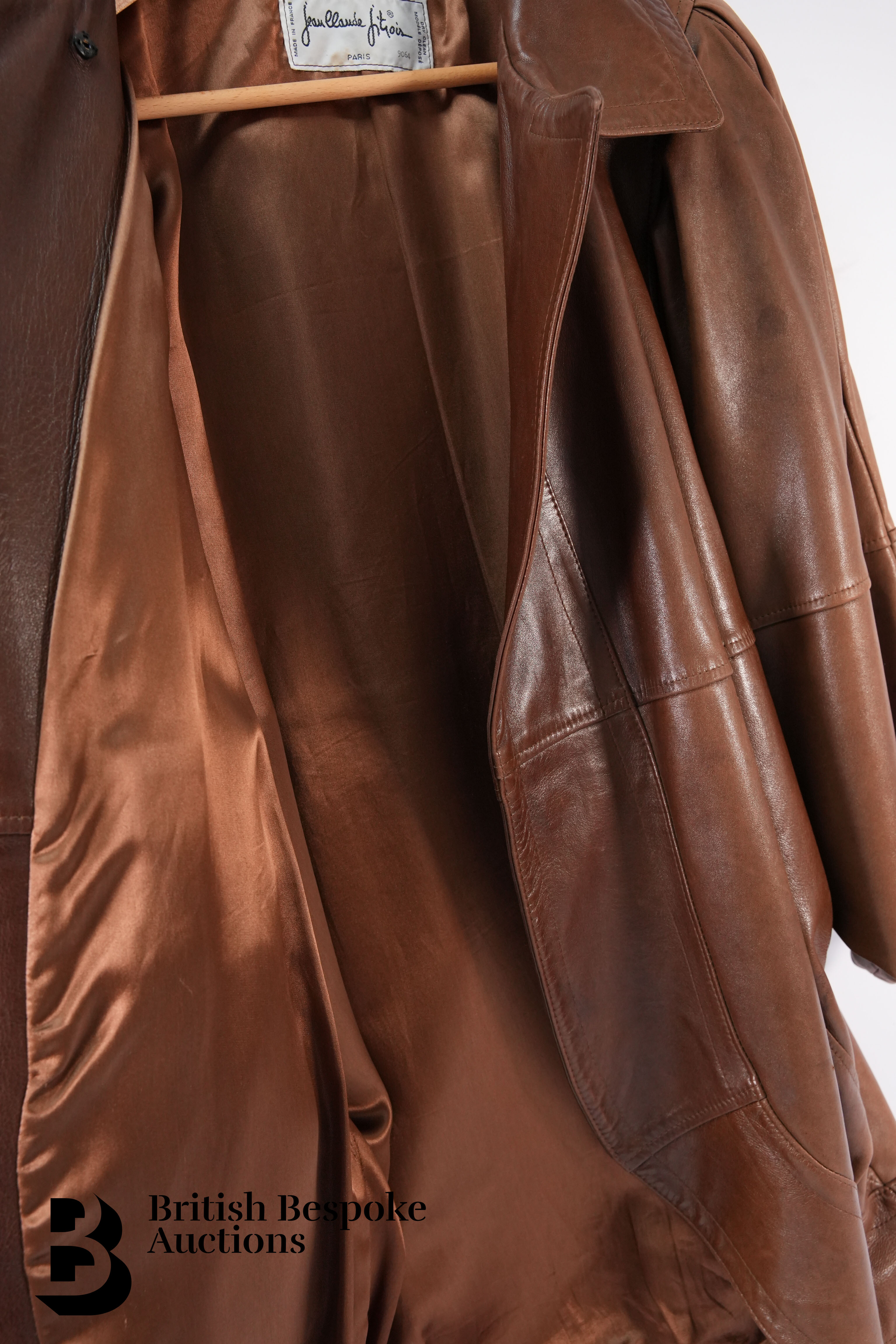 Jean Claude Jitouis Brown Leather Jacket - Image 3 of 5