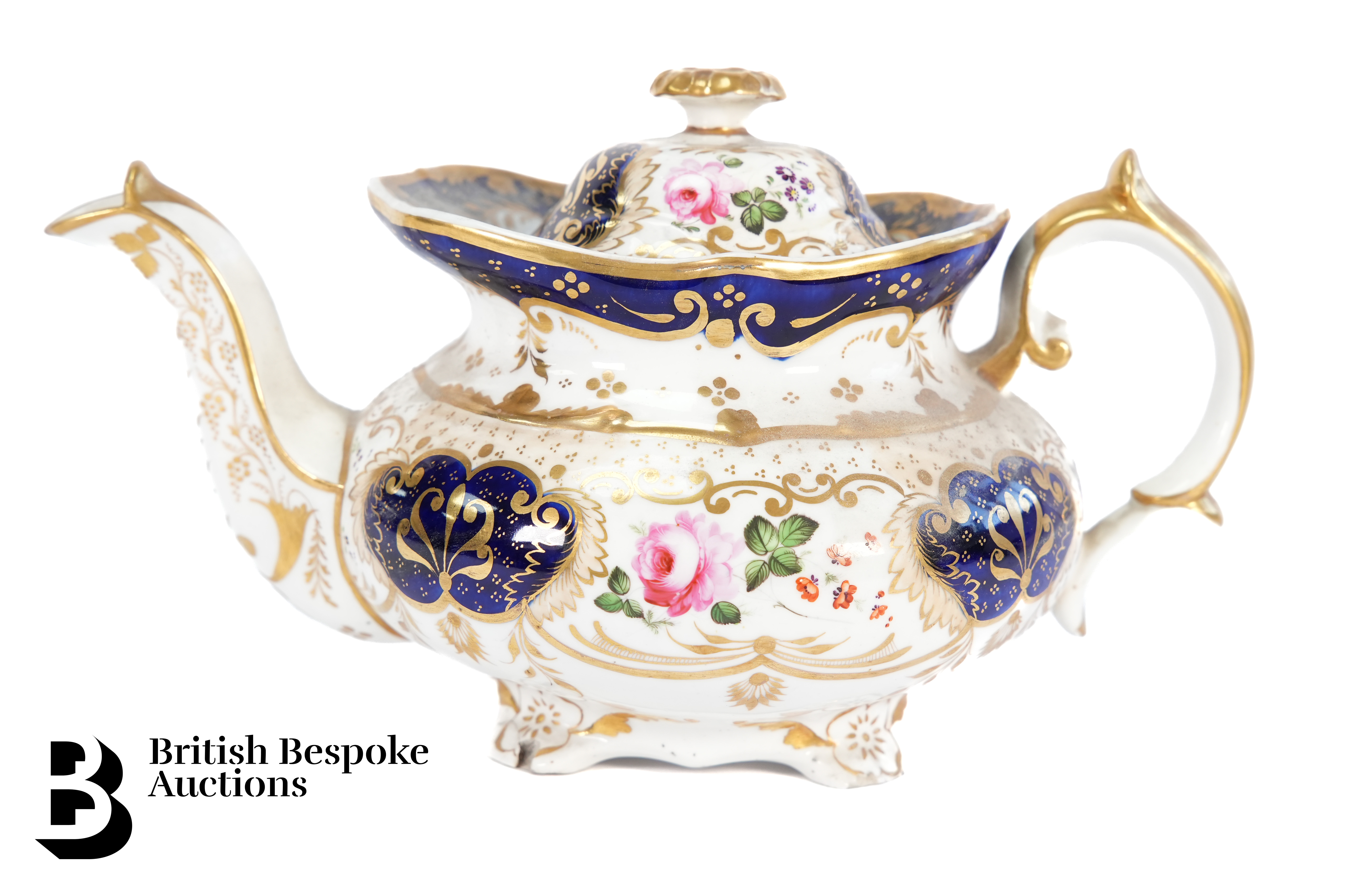 19th Century English Porcelain Tea Pot - Image 5 of 8