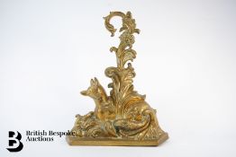 Heavy Brass Doorstop